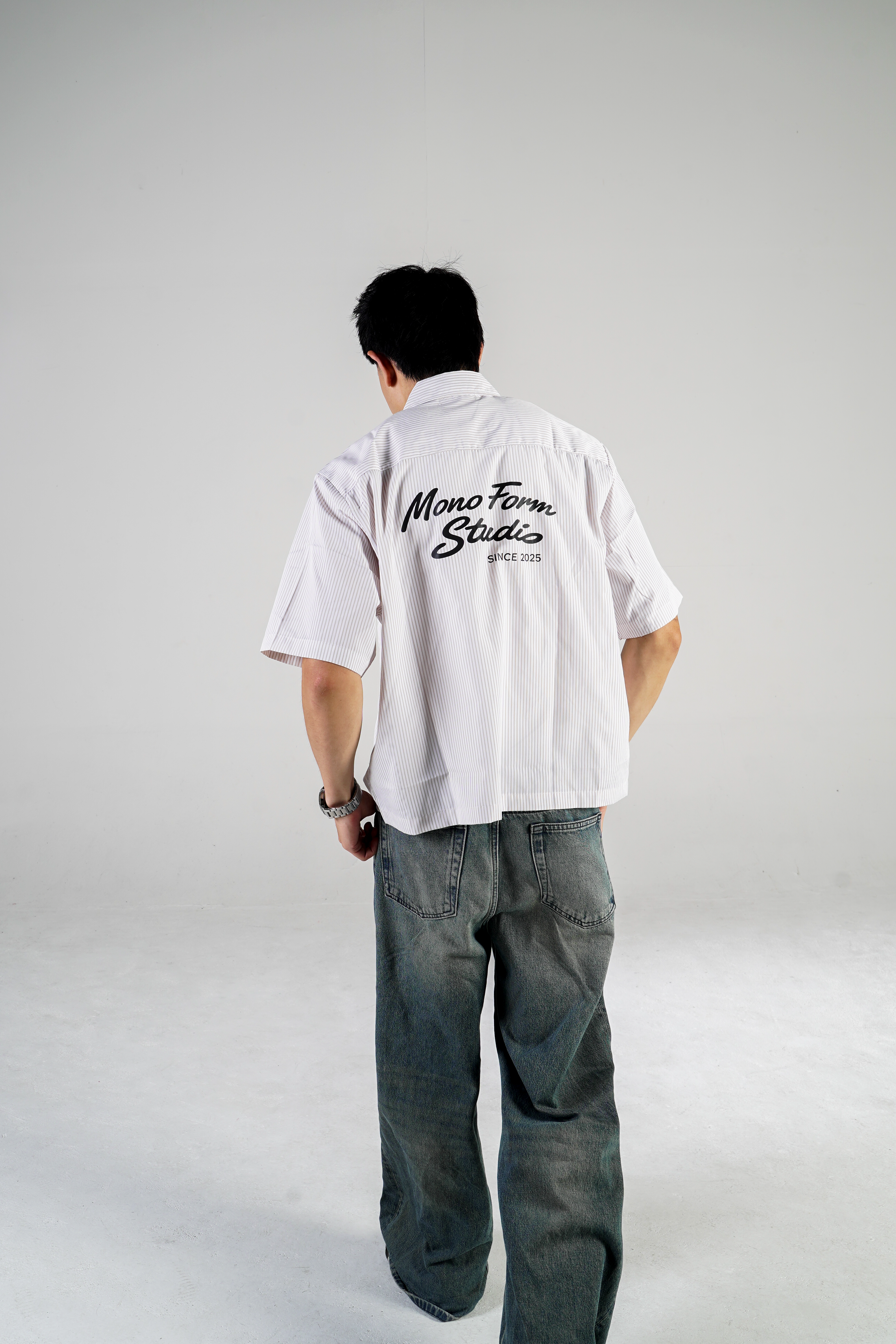 Cropped button up / Apricot